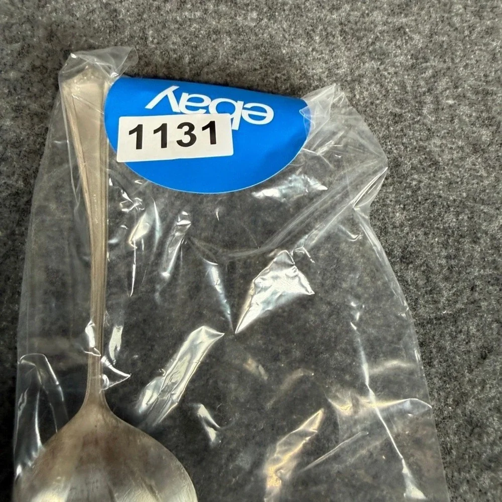 Vintage Rogers A1 Silverplate Sugar Shell Spoon Laurel Wreath Art Deco‎ Flatware